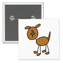 Brown Dog Tshirts and Gifts Pin