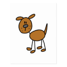 Brown Dog Tshirts and Gifts Post Cards