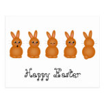 Brown Easter Bunnies Post Cards