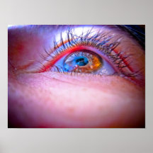 Brown eye poster