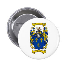BROWN FAMILY CREST -  BROWN COAT OF ARMS PINBACK BUTTONS