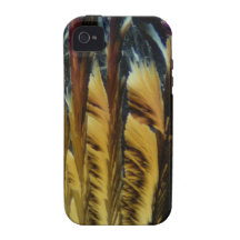 Brown Feather Crystals Case-Mate iPhone 4 Covers