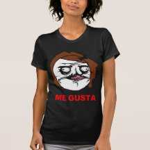 Brown Female Me Gusta Comic Rage Face Meme T Shirts
