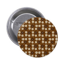 Brown floral pattern pins