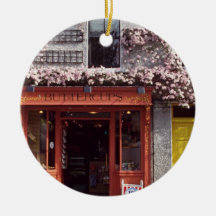 Brown Flower-covered bakery flowers Christmas Ornaments