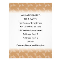 Brown Geometric Pattern. Announcements