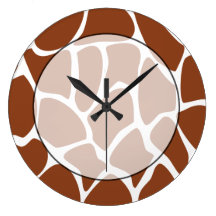 Brown Giraffe Print Pattern.