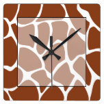 Brown Giraffe Print Pattern.