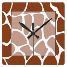 Brown Giraffe Print Pattern.