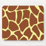 Brown Giraffe Print Pattern. Mouse Mat