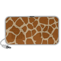 brown giraffe skin laptop speaker