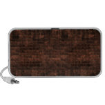 Brown Grunge Brick Wall Pattern Doodle Speakers