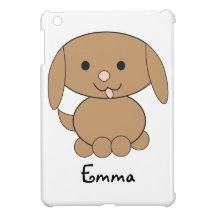 Brown Kawaii Dog Customizable iPad Mini Covers