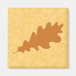 Brown Oak Leaf Design. Magnets