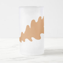 Brown Oak Leaf Design. Mugs
