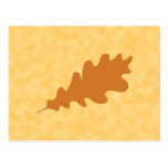 Brown Oak Leaf Design. Post Cards