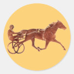 Brown Pacer Silhouette Stickers