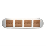 Brown Patterned Image. On white. Skate Boards