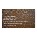 Brown Rusty Metal Tread Texture Business Card