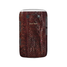 Brown Snakeskin Blackberry Case