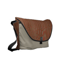 Brown Stripe Rickshaw Messenger Bag