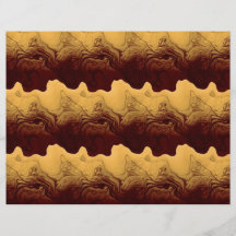 Brown waves personalised flyer