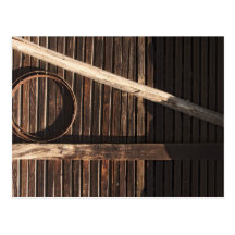 Brown Wooden Planks Barn Wall - rural photography Post Cards
