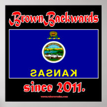BrownBackwards Print