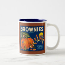Brownies Brand Vintage Fruit Crate Label Coffee Mug