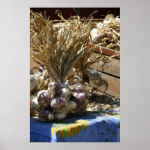Brunch of garlic print