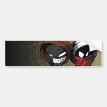 Brunzy and Grimz bumper sticker