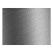 Brushed Aluminium Metal Look Custom Invite