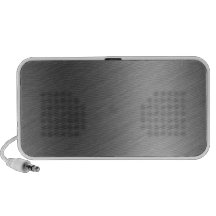 Brushed Aluminium Metal Look Travel Speaker