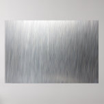 Brushed Aluminium Metallic Textured Posters