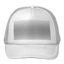 Brushed Aluminium Stainless Steel Textured Hats