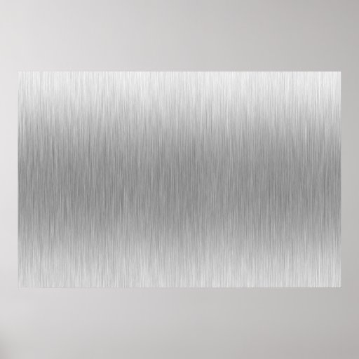 Brushed Aluminium Stainless Steel Textured Print