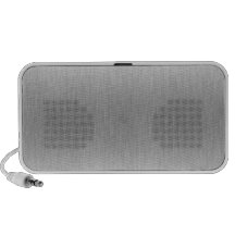 Brushed Aluminium Stainless Steel Textured Mini Speakers