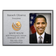 Brushed Aluminium with Gold Accent Profile Cards Business Card Template