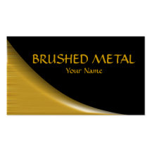 Brushed Gold Business Card