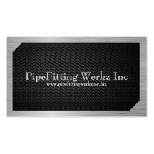 Brushed Metal and grateD business cards