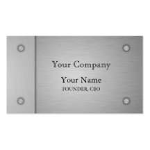 Brushed Metal Business Card