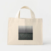 Brushed Metal Diamond Plate Template Bag