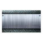Brushed Metal Diamond Plate Template Business Card Template