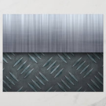 Brushed Metal Diamond Plate Template Custom Flyer