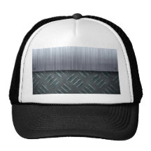 Brushed Metal Diamond Plate Template Hat