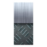 Brushed Metal Diamond Plate Template Rack Cards