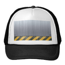 Brushed Metal Hazard Construction Layout Mesh Hats