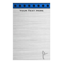 Brushed Metal-look Ballet Customised Stationery