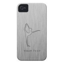 Brushed Metal-look Ballet iPhone 4 Cases