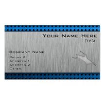 Brushed Metal-look Kayaking Business Card Templates